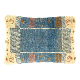 Pasargad DC Fine Hand Knotted Persian Gabbeh Pillow For Sale