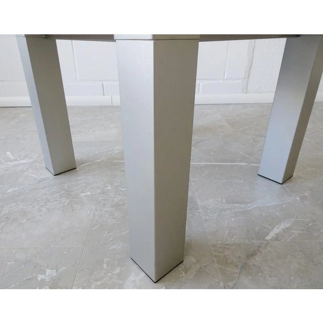 Italian Coffee Table in Travertine and Metal For Sale - Image 10 of 18
