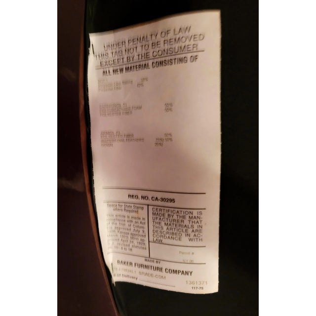 Contemporary Barbara Barry for Baker Furniture Double X-Back Chair For Sale - Image 3 of 7