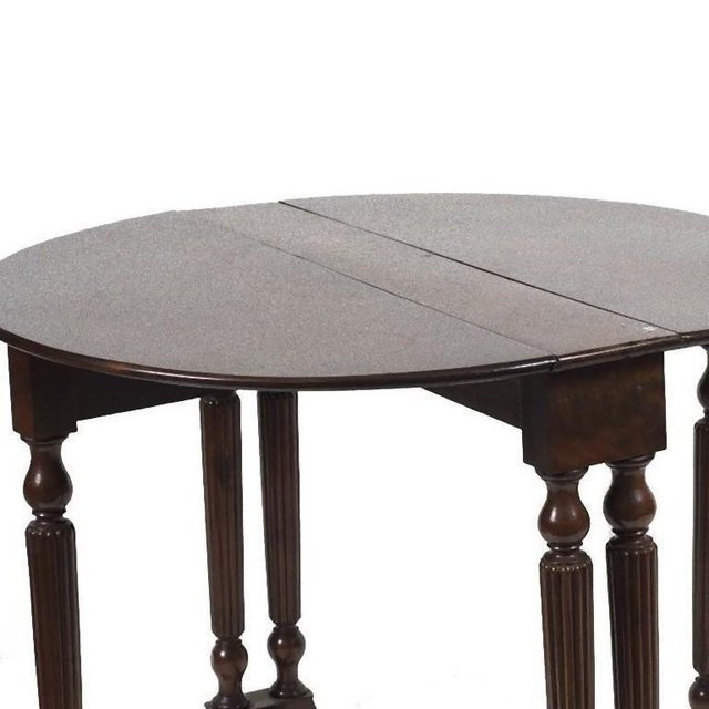 Late-19th Century Italian Mahogany Side Table For Sale - Image 4 of 5