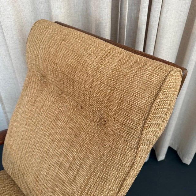1960s Danish Modern Oak Reclining Lounge Chair Ottoman Set by Ib Kofod-Larsen For Sale - Image 11 of 11