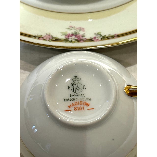 Cream 6 Sets of Vintage Tea Cups, Saucers, and Plates For Sale - Image 8 of 18