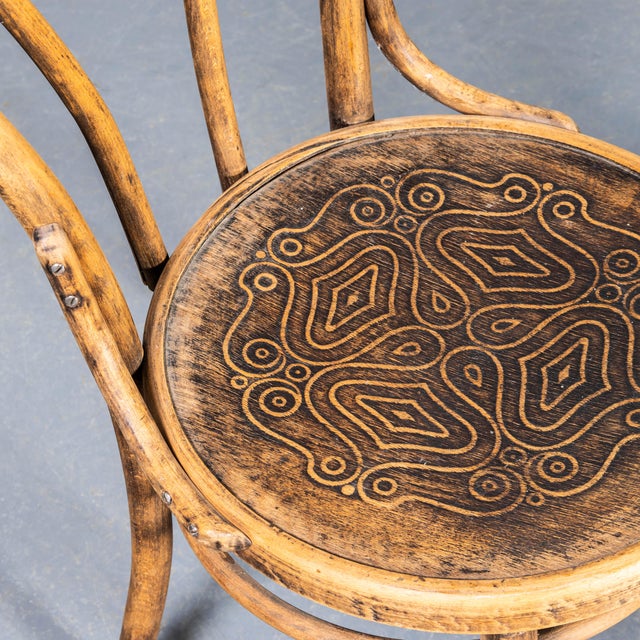 Vintage Hoopback Bentwood Dining Chairs, 1950s, Set of 4 For Sale - Image 3 of 7