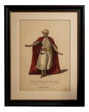 European School Artist, Habit of a Dervish of India, 1700s, Engraving