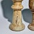Set of 2 Artist-Made Turned Maple & Walnut Wood Goblets Signed A.P. Simmons 3-18 & 2-18 Measures approximately: 9.5" Tall...