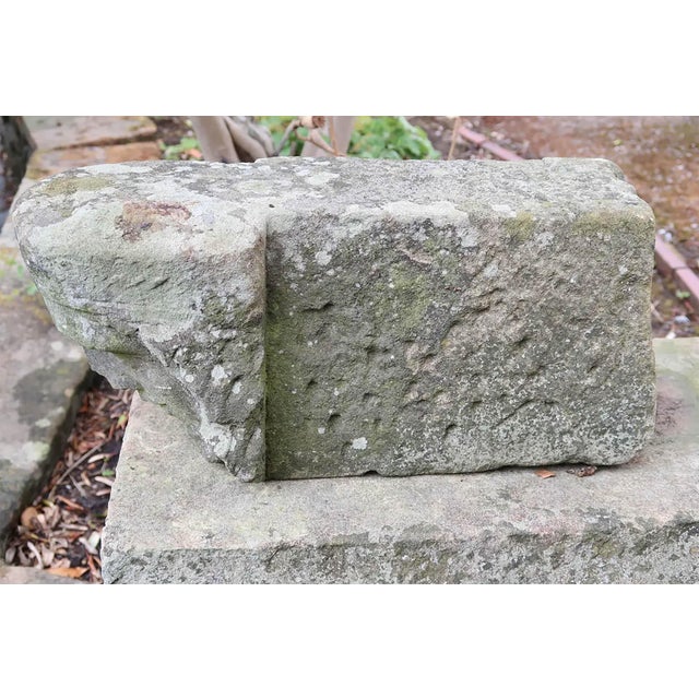 Mid 19th Century Antique Renaissance Carved Sandstone Corbel or Keystone, 1850 For Sale - Image 5 of 10