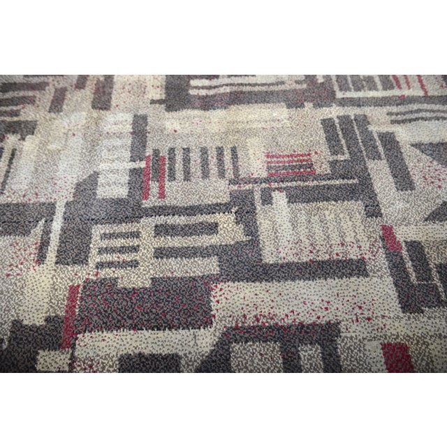 Mid-Century Modern Mid-Century Geometric Rug, 1960s For Sale - Image 3 of 6