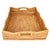 Artifacts Rattan Scallop Collection Rectangular Tray in Honey Brown - 22" For Sale - Image 4 of 6
