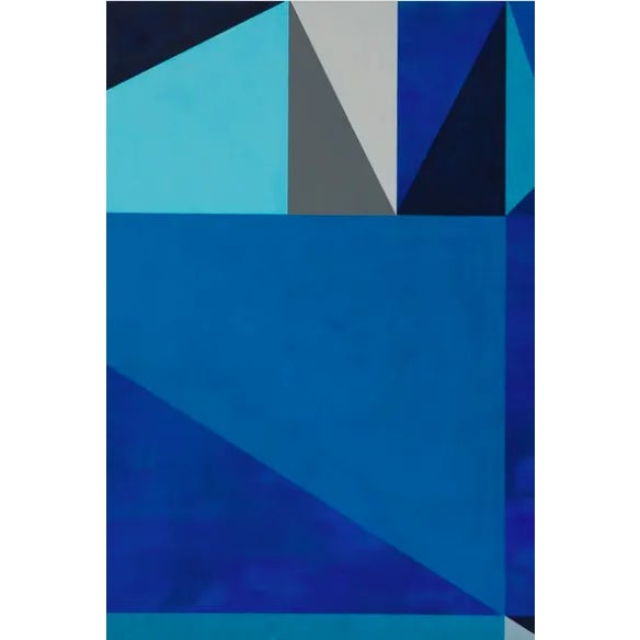 Textile Blue - "Dreamscape" Series No. 01, Contemporary Abstract, Large Canvas Art Print For Sale - Image 7 of 12