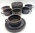 Offered is a coffee service set comprised of a coffee pot, a sugar bowl with lid, a 32 oz. milk jug or creamer, and six...
