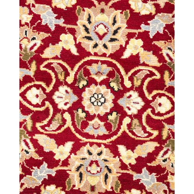 Traditional Mogul, One-of-a-Kind Hand-Knotted Area Rug - Orange, 4' 1" x 6' 3" For Sale - Image 3 of 8