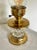 REWIRED early glass and brass hurricane lamp with Greek key detail. Lovely piece, simple and elegant. Please see condition...