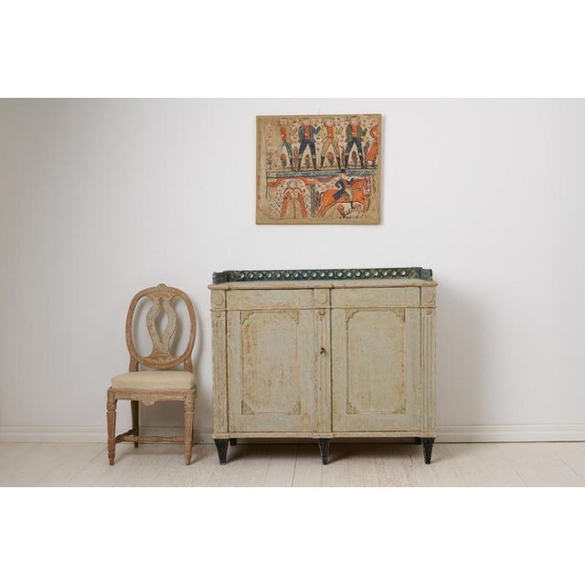 Gustavian antique country sideboard from northern Sweden. The sideboard is a unique furniture made by hand in solid pine...