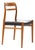 1960s Danish Modern / Mid Century Teak Model 145 Dining Chair — Attributed to Alf Aarseth for Gustav Bahus — Black Vinyl For Sale