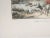 Vintage early 20th century color lithograph reprint on heavy paper of horses and riders stag hunting by Victor Adam...