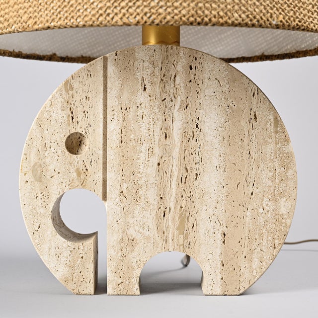 Travertine Table Lamp from Fratelli Mannelli, 1970s For Sale - Image 11 of 12