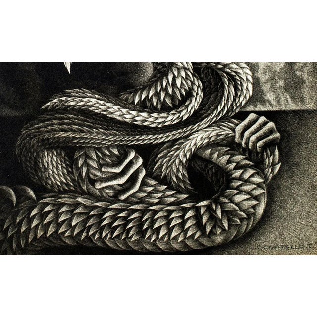 Hydra - Original Lithograph by D. These - Late 20th Century Late 20th Century For Sale - Image 3 of 4