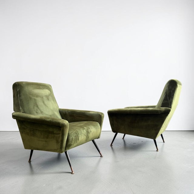 Set of Armchair and Ottoman, 1950s For Sale - Image 3 of 10