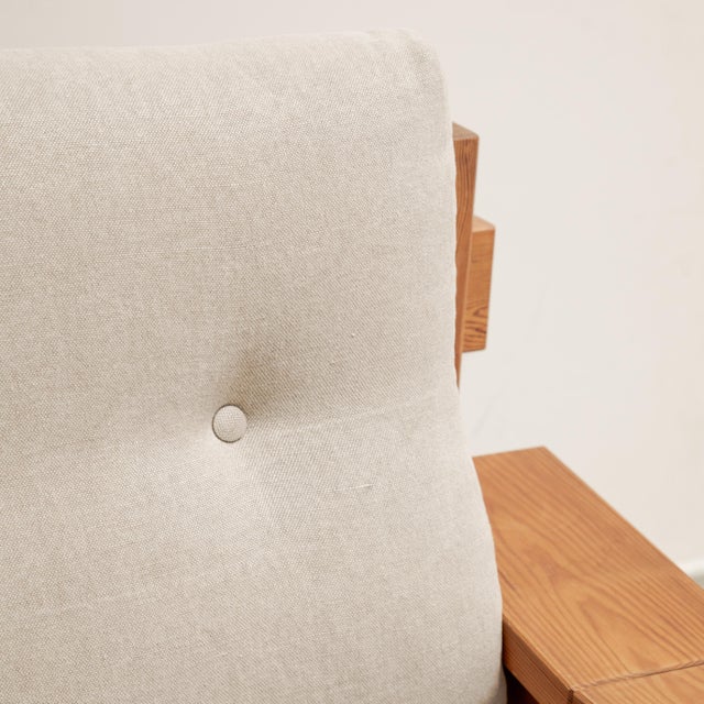 Wood 1970s Baltic Pine Brutalist Scandinavian Armchairs For Sale - Image 7 of 8