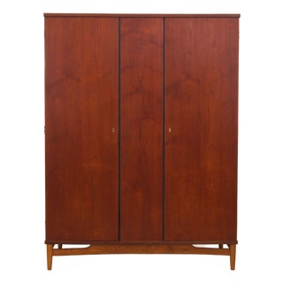 Danish Teak Wardrobe, 1960s For Sale