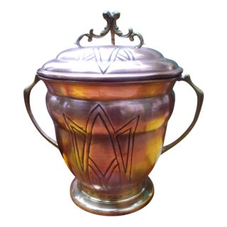 Antique Art Nouveau Champagne Cooler from Gebrüder Bing Nuremberg, 1890s For Sale