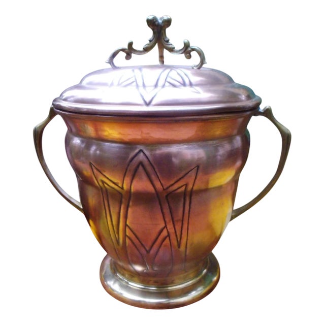 Antique Art Nouveau Champagne Cooler from Gebrüder Bing Nuremberg, 1890s For Sale