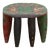 Mid-Century African Stool W/Original Paint For Sale
