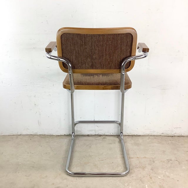 Vintage Modern Cantilever Counter Stool For Sale In Philadelphia - Image 6 of 12