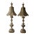 Vintage Hollywood Regency Pierced Metal Statement Table Lamps - A Pair For Sale