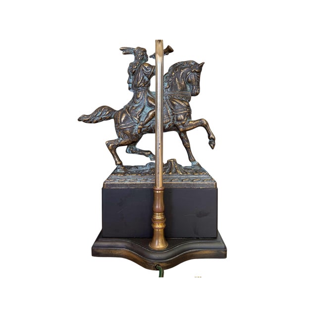 Vintage Renaissance Style Bronze Sculptures Mounted as Table Lamps - A Pair For Sale In Atlanta - Image 6 of 10