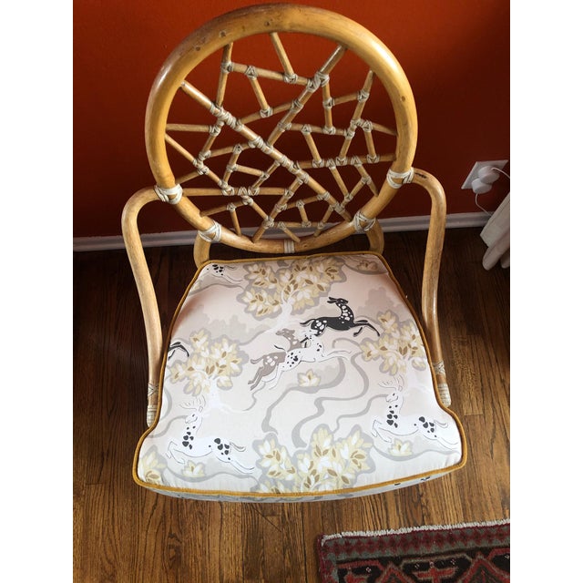 1990s Late 20th Century Cracked Ice McGuire Chair For Sale - Image 5 of 8