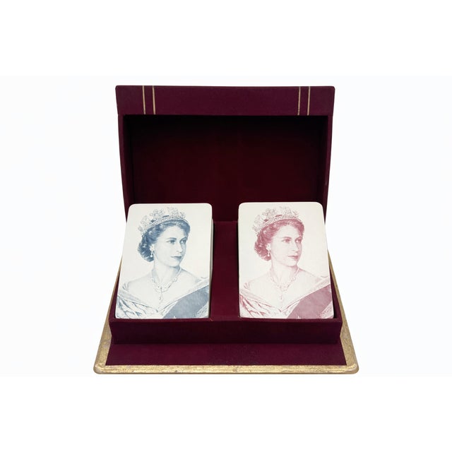 Queen Elizabeth II Coronation 1953 Double Deck Playing Cards Royalty Uk - Set of 2 For Sale - Image 10 of 11