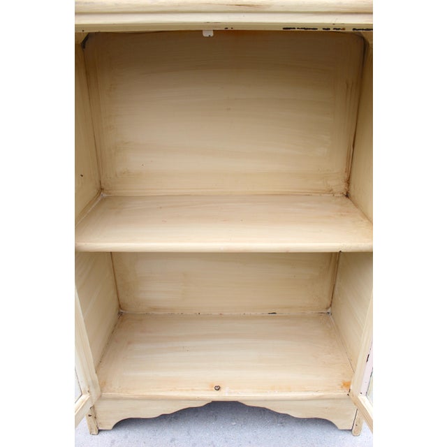 Ivory Late 19th-Century Antique Apothecary & Dental Cabinet - Petite Display Hutch For Sale - Image 8 of 18