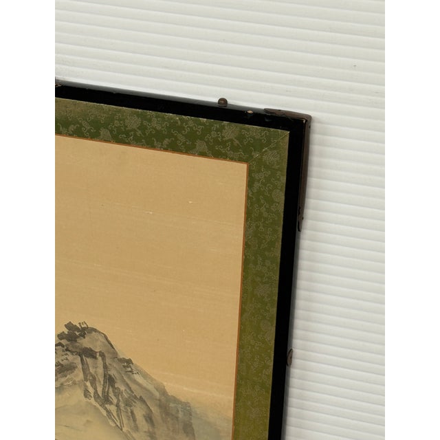 Japanese Byobu Folding Screen, Mid 20th Century For Sale - Image 10 of 12