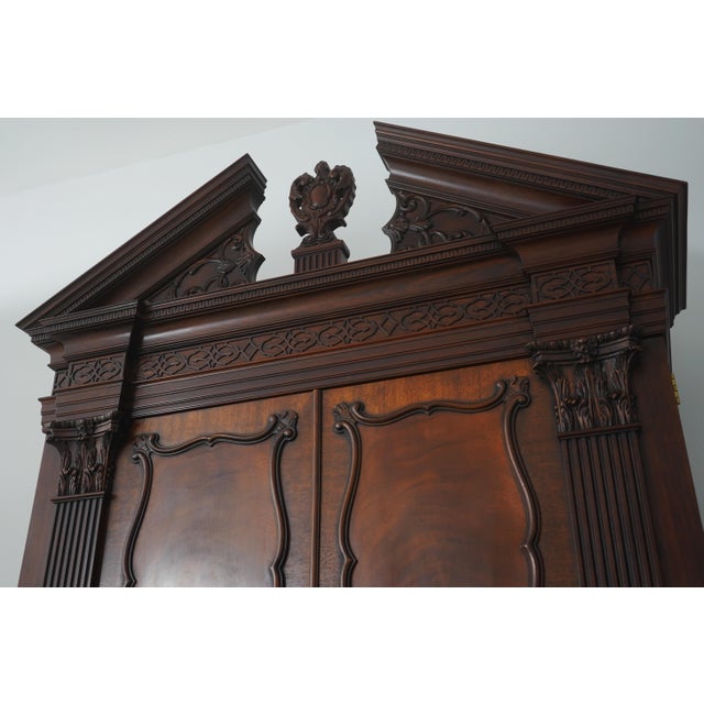 Wood Henkel Harris Mahogany Document Secretary Desk For Sale - Image 7 of 18