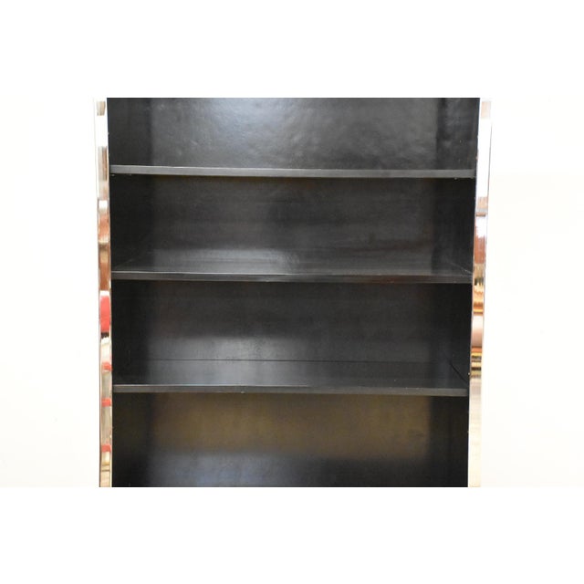 Milo Baughman 1960s Milo Baughman Style Chrome Bookcase John Stuart For Sale - Image 4 of 10