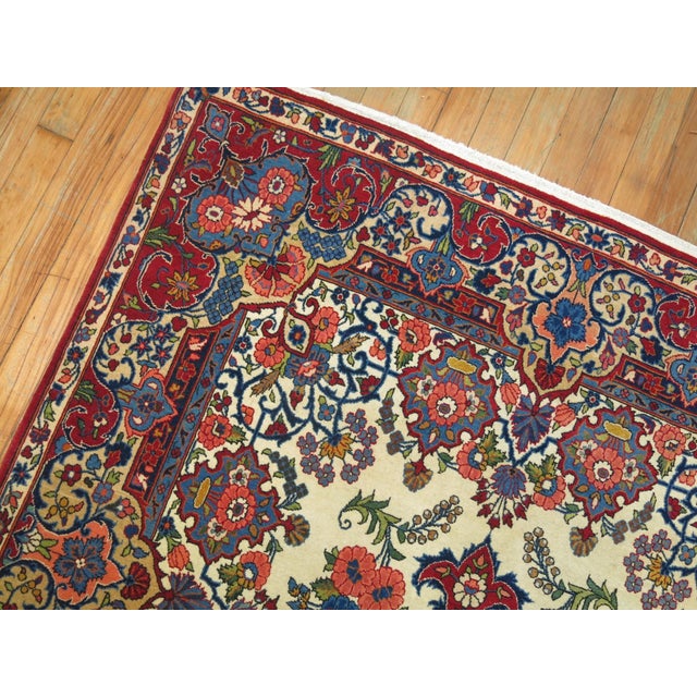 Vintage Kashan Rug Part Of Our Family Collection - 4'5" x 7'2" For Sale - Image 10 of 10
