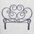 1990s Vintage Queen Size Pale Distressed Black Rattan Palecek Style Swirl Headboard For Sale - Image 5 of 7