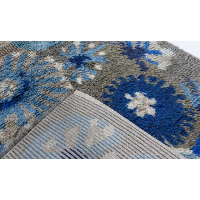 Doris Leslie Blau Vintage Rya Rug by Margareta Grandin Nettles For Sale - Image 9 of 9