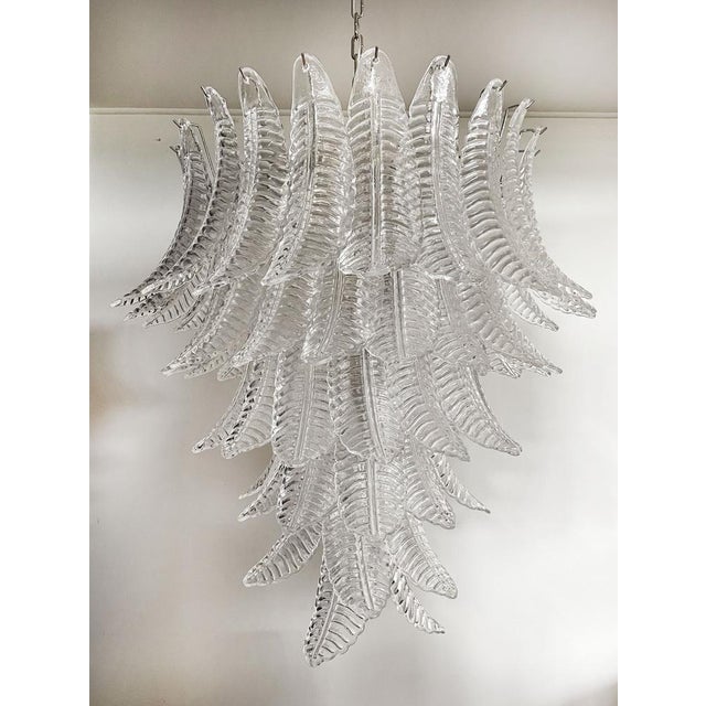 1990s Large Vintage Italian Murano Felci Glass Chandelier, 1990 For Sale - Image 5 of 18