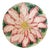 1990s Large Italian Pink Poinsettia Faience Charger For Sale