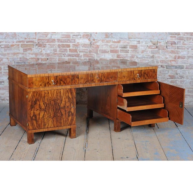 Art Deco Writing Desk in Mahogany and Walnut, 1920s For Sale - Image 18 of 18