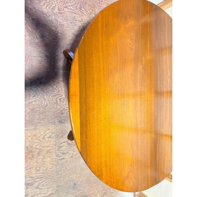 Early 20th Century Antique Victorian Style Fold Top Parlor Table Accent Table For Sale - Image 5 of 14