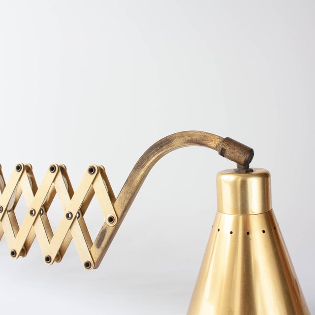 Vintage Scissor Wall Lamp by Karl Lang for Sis, 1960s For Sale - Image 10 of 16