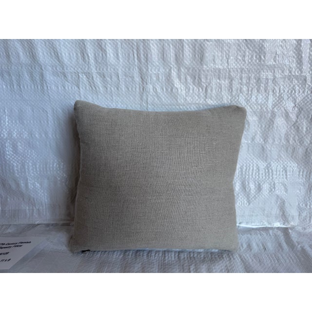 17th Century Flemish Botanical Tapestry Pillow For Sale - Image 4 of 4