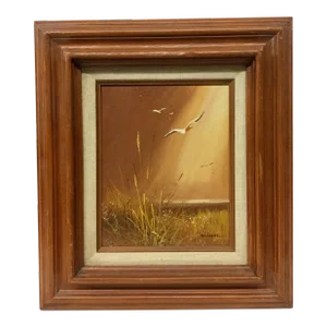 Mid Century Modern Original Oil Painting