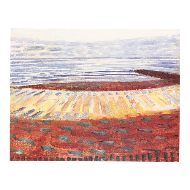 1991 After Piet Mondrian "Sea After Sunset", Full-Color Parisian Print For Sale