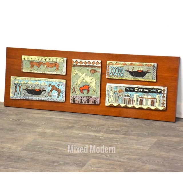 Harris Strong Tile and Walnut Art For Sale - Image 10 of 10