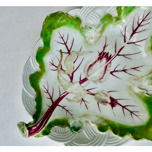 Chelsea Porcelain Trompe-L’Oeil Leaf Dish, Radish Plate Circa 1755 For Sale - Image 10 of 16