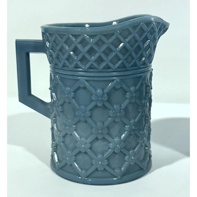 Late 19th Century Late 19th Century Westmoreland Sugar Bowl and Creamer For Sale - Image 5 of 7